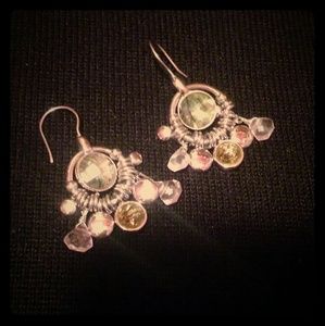 Lia Sophia Multicolored Silver Earrings